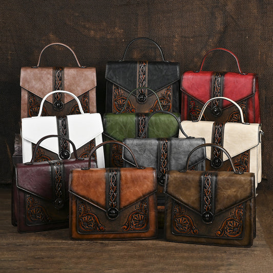 Dual-use Hand-embossed And Rubbed-color Craftsmanship For A Stylish Look