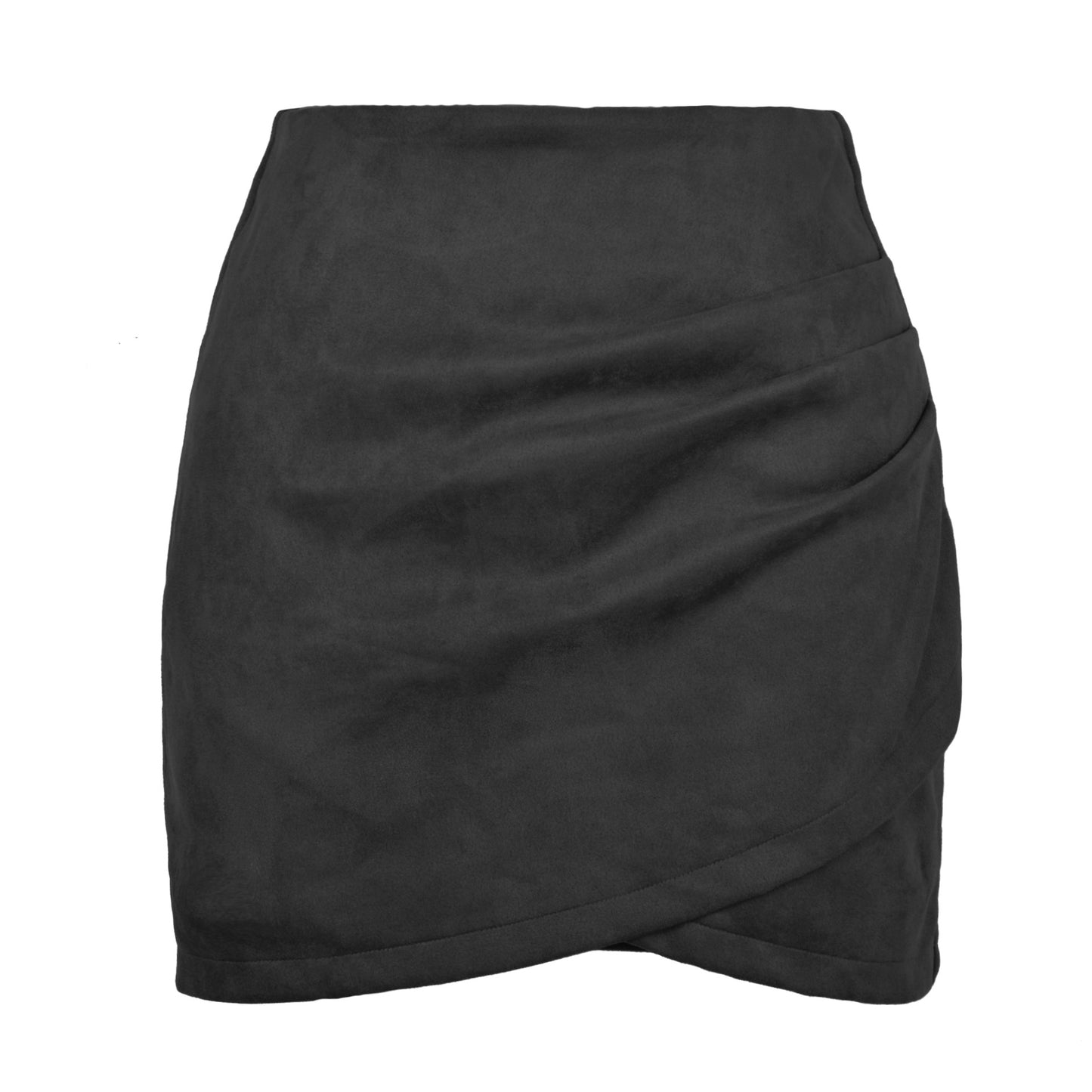 Solid Color Sheath Skirt Autumn And Winter Irregular Women's Clothing