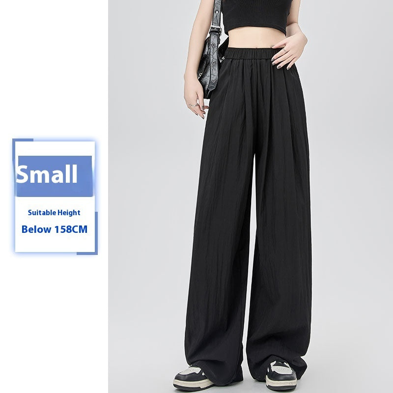 Women's Summer Thin High Waist Loose Casual Wide Leg Pants
