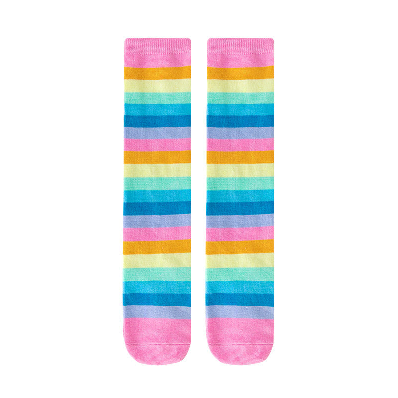Rainbow Spring And Autumn Stockings Girls