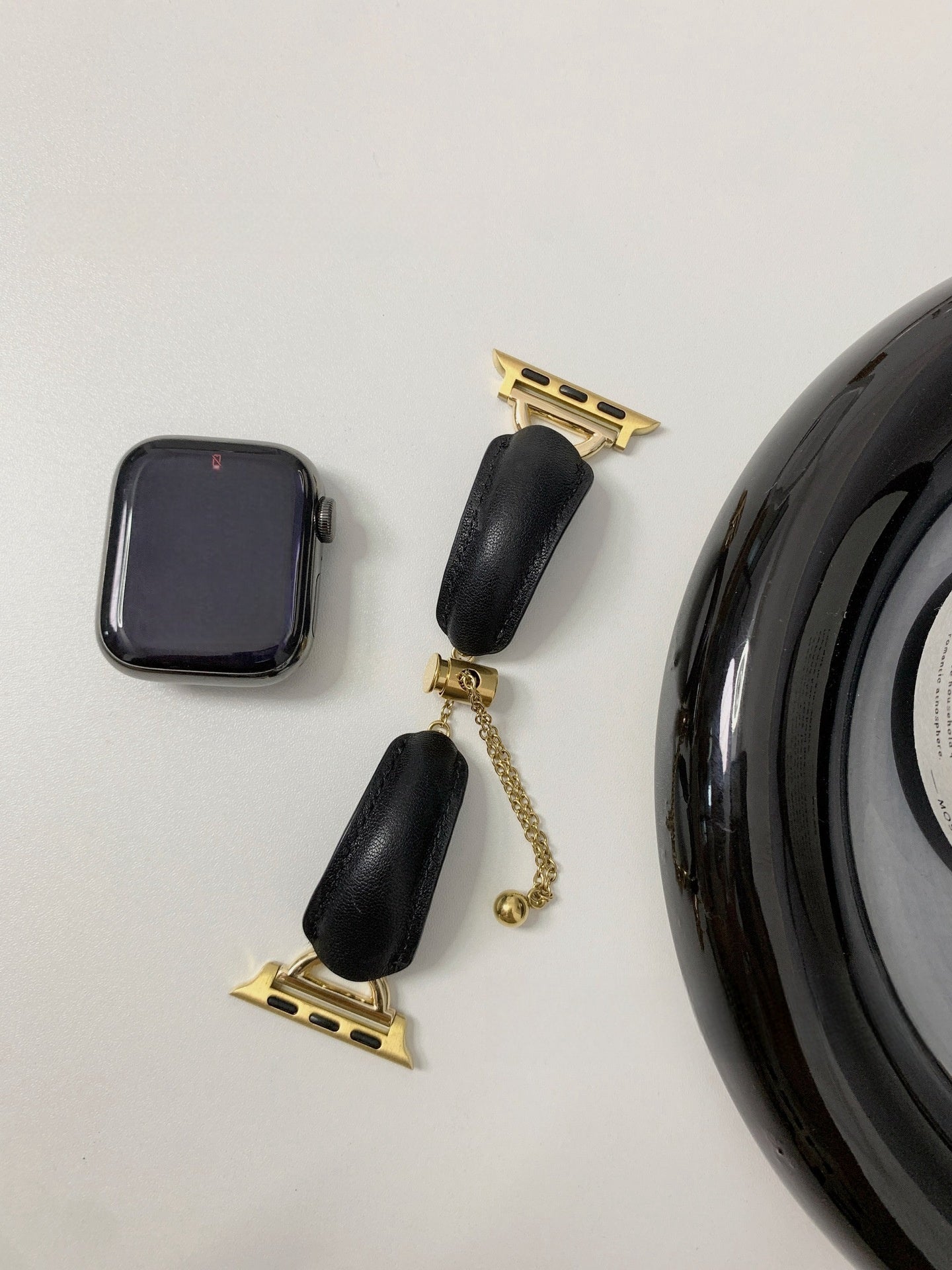 Nyt læderarmbånd D-formet metalbælte til mænd og kvinder