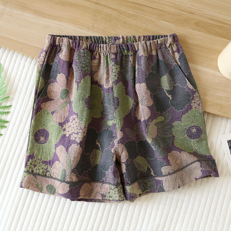 Women's Summer Thin Cropped Loose And Sweet Home Pants