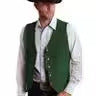 Herresæt Metalknæ Suede Vest