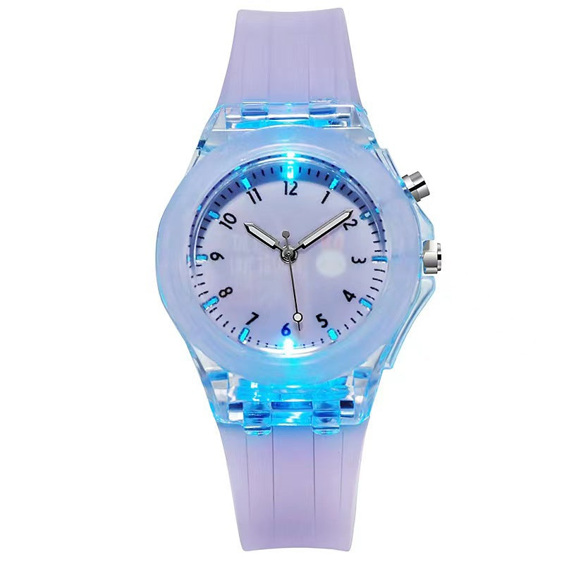 Silicone Cartoon Children's Luminous Fruit Pattern Watch