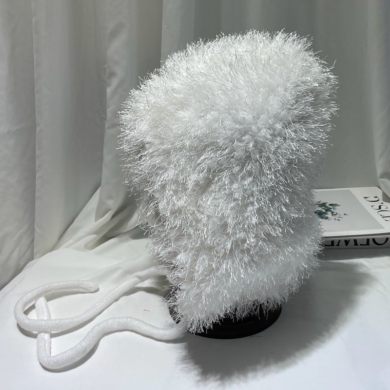 Female Autumn And Winter Fashion Solid Color Plush