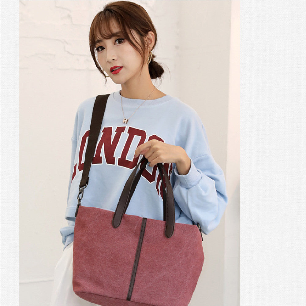 New Artistic Canvas Bag With Large Capacity