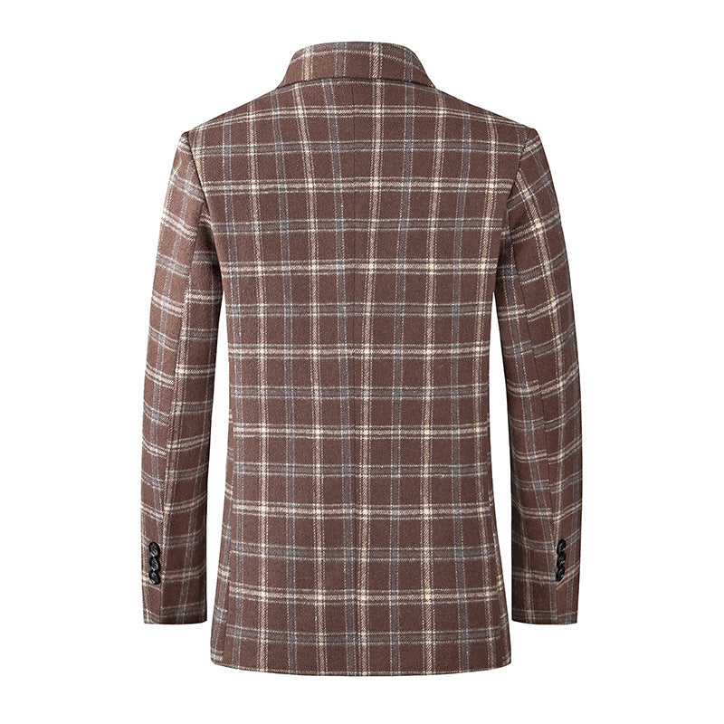 Men's Suit Jacket Single-row Two-button Casual Slim-fitting Suit Top