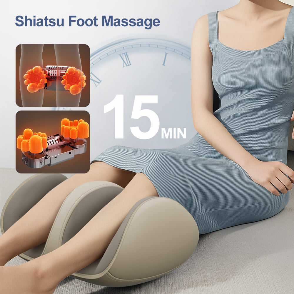 Shiatsu Foot Massager With Heat Kneading Calf Leg Arm Massage Relief