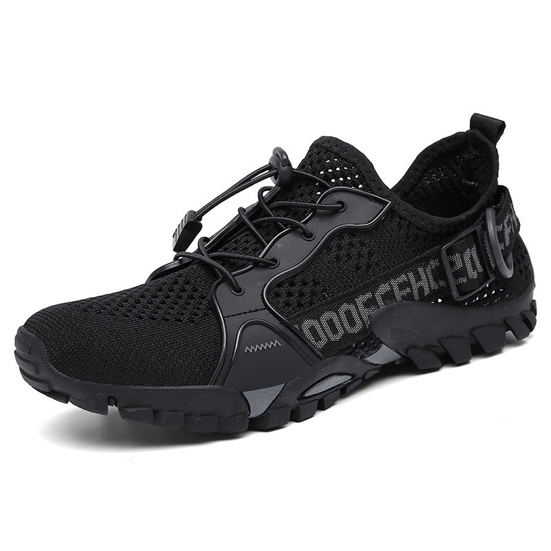 Mens Outdoor Flyknit Casual Hiking Shoes