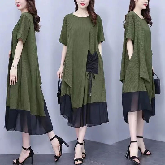 Summer Slimming Mid-length Dress