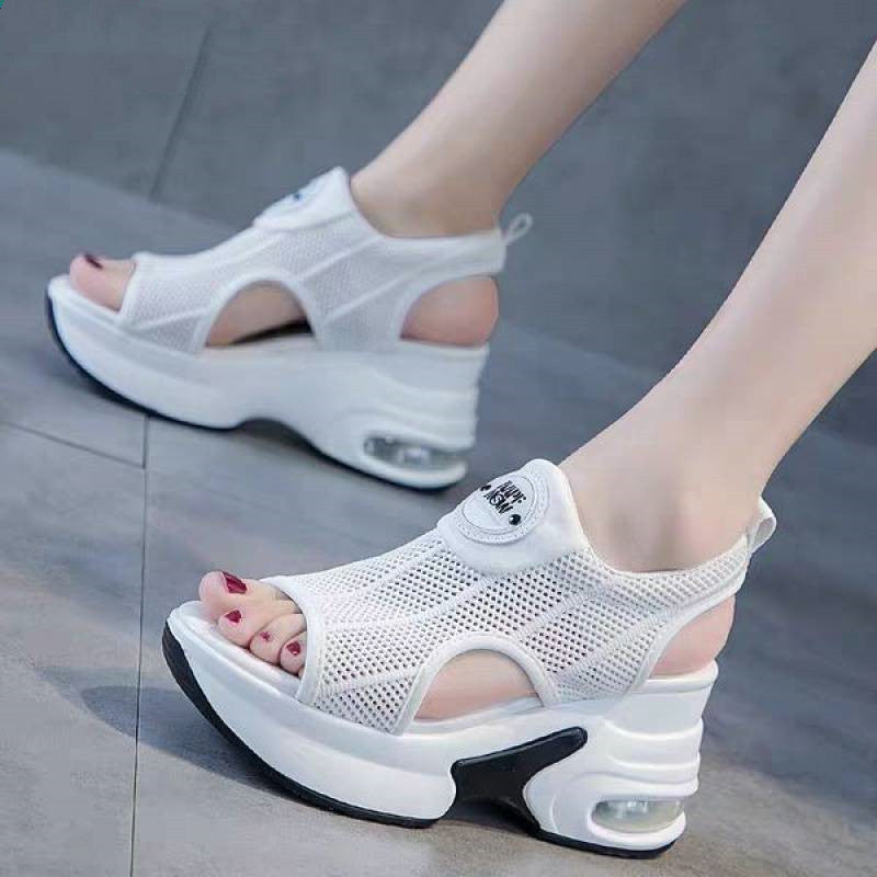 Platform Wedge Casual Flyknit Sports Sandals