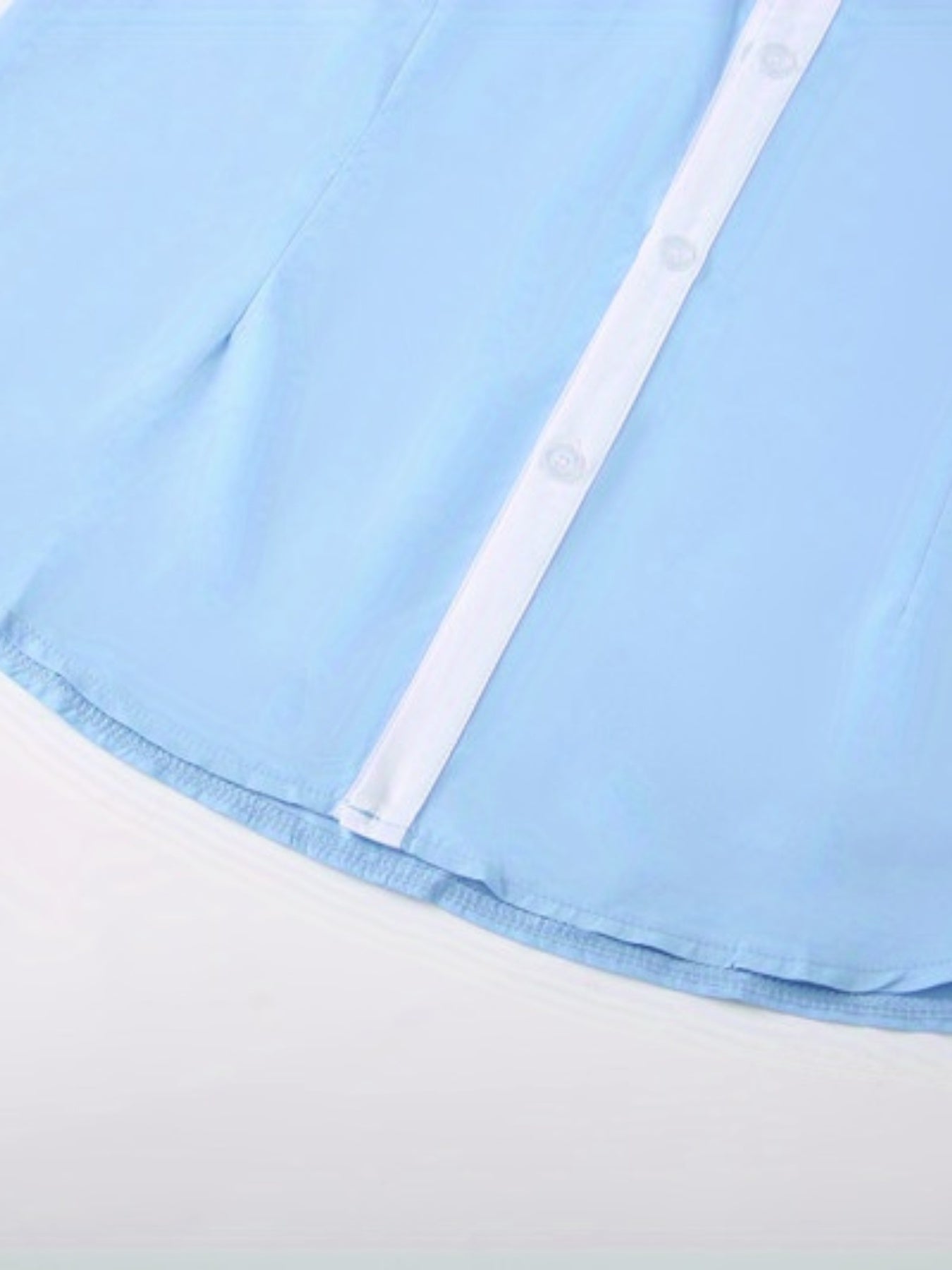 Stylish Business Shirt For Teenagers And A Long-sleeved Shirt With Contrasting Colors