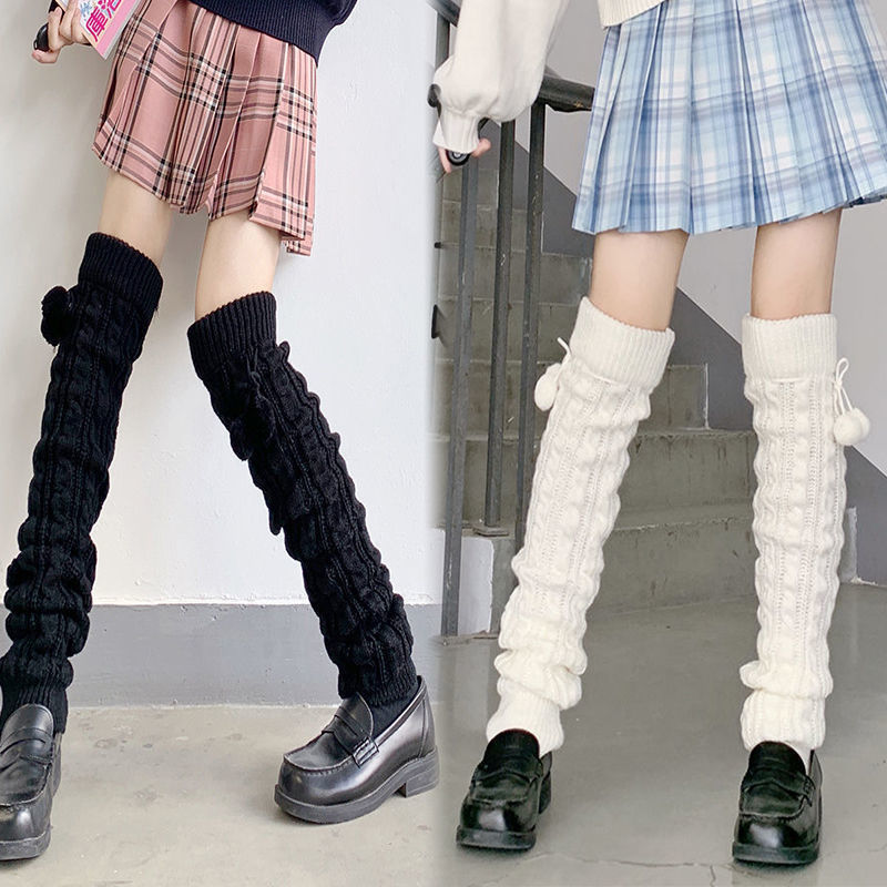 Japanese Soft Girls Pile Stockings In Middle Tube