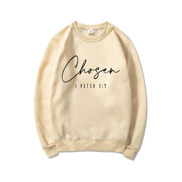 Kvinders langærmet pullover med blomsterprint