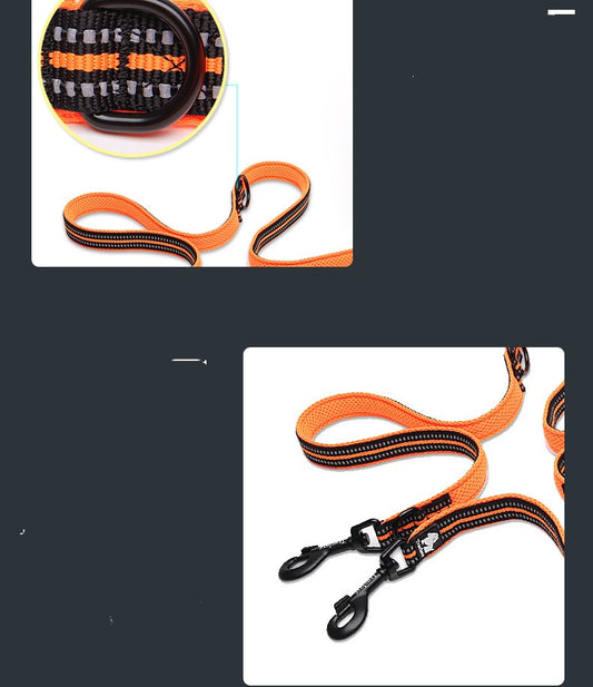 Multi-functional Pet Dog Traction Rope Double-ended Outdoor