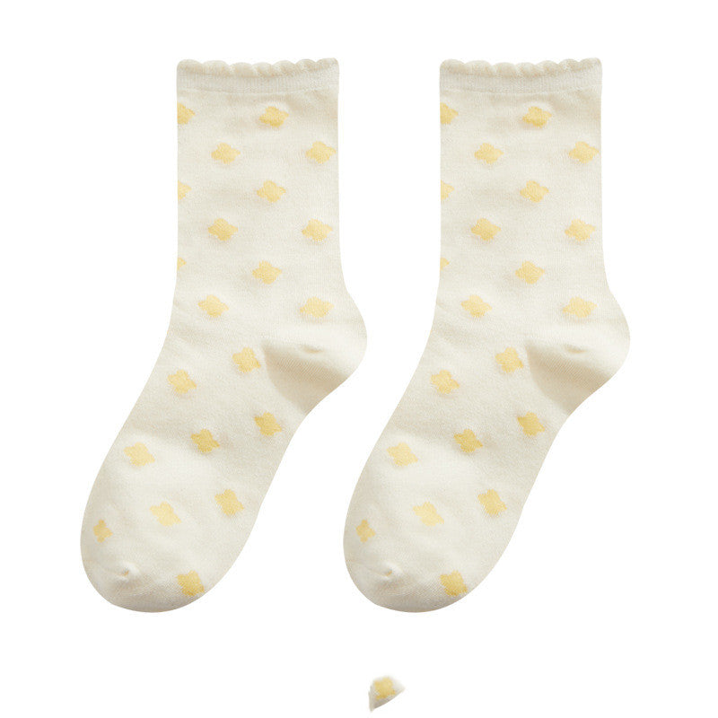 Lace Socks Children's Mid-calf Ins Fashion Cute Japanese Style