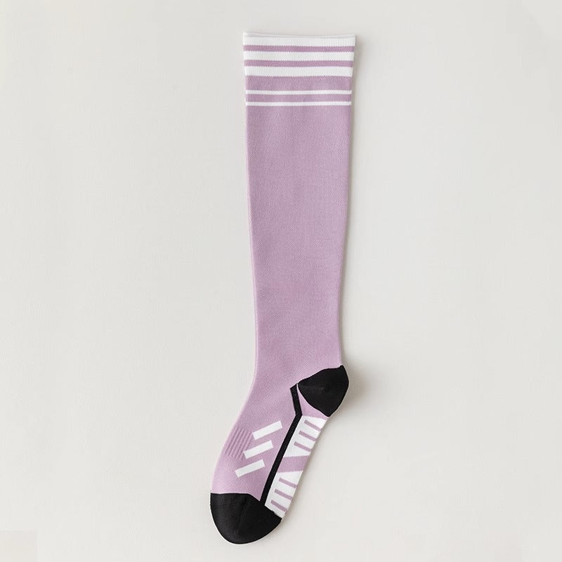 Sports Muscle Compression Socks Women's Elastic Long