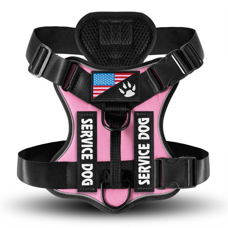 Large Dog Tactical Chest Strap Vest