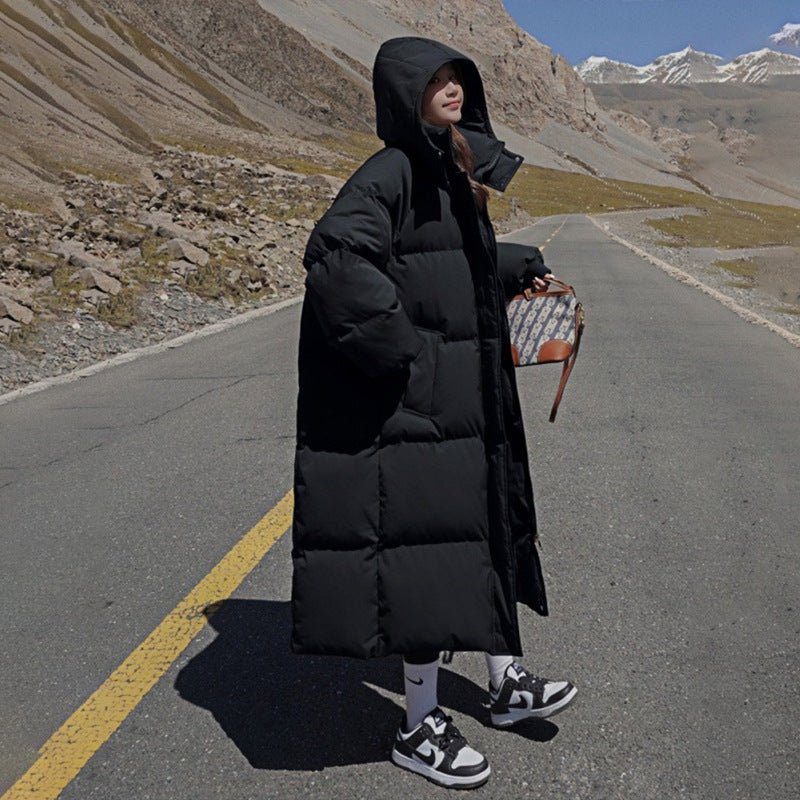 Winter New Mid-length Loose Hong Kong Style Bread Coat Cotton-padded Coat