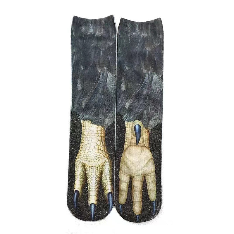3D Animal Paw Tube Socks Funny Creative