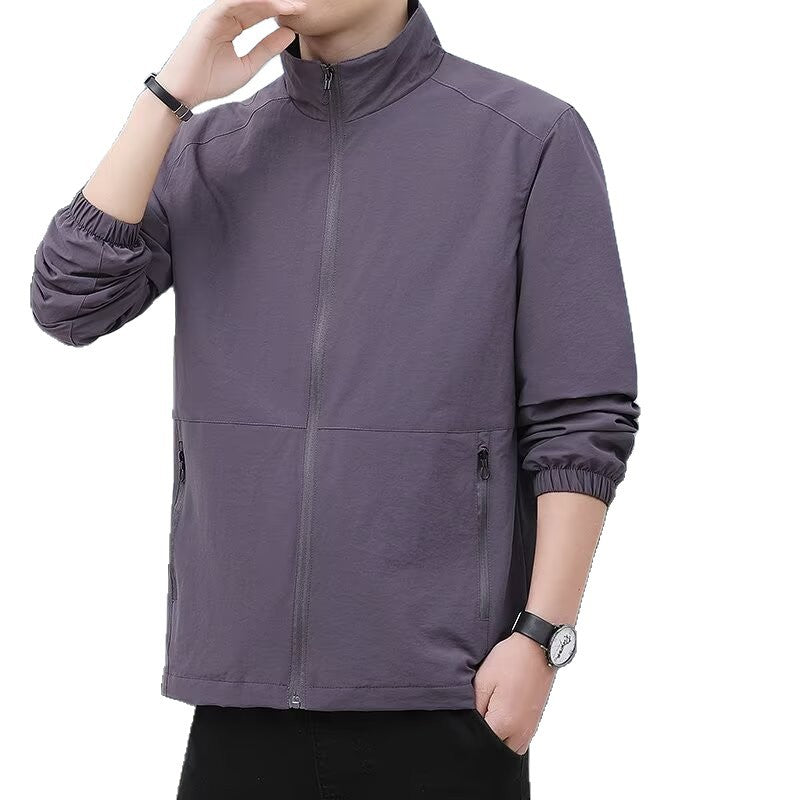 Men's Casual All-Match Loose Stand-Up Collar Jacket