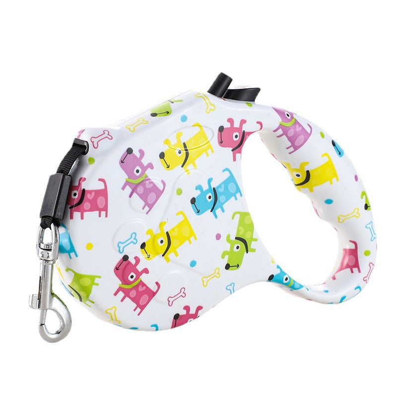 Creative Printed Pet Automatic Retractable Leash