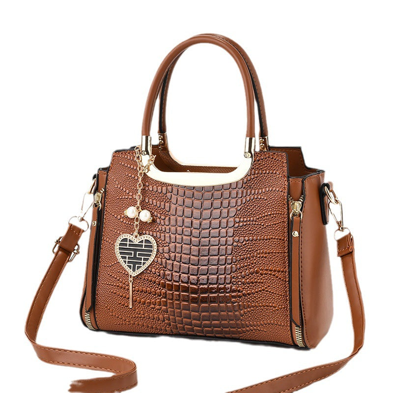 Alsidig Crossbody Mode Dame Skuldertaske med Stor Kapacitet