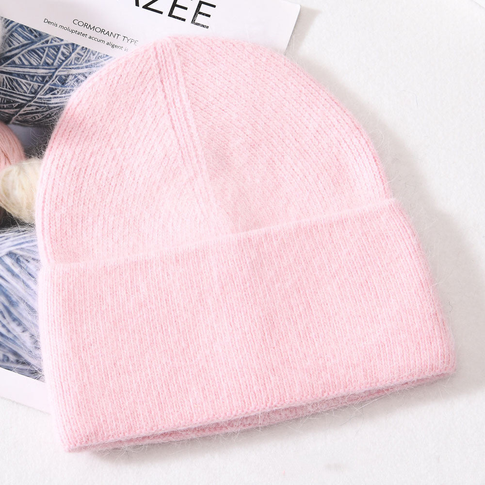 Autumn And Winter New Outdoor Solid Colour Knitted Wool