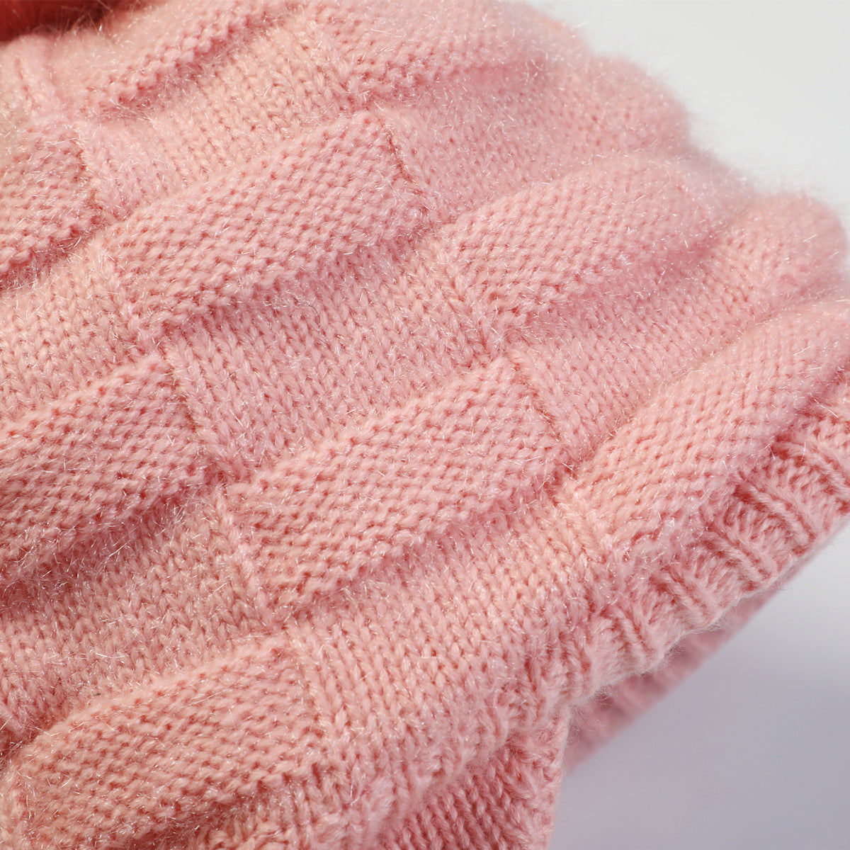 Thick Jacquard Square Knitting Wool Warm Hat