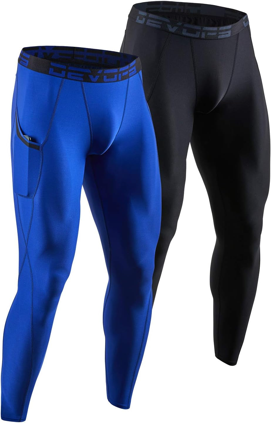 2 or 3 Pack Men'S Compression Pants Athletic Leggings with Pocket/Non-Pocket