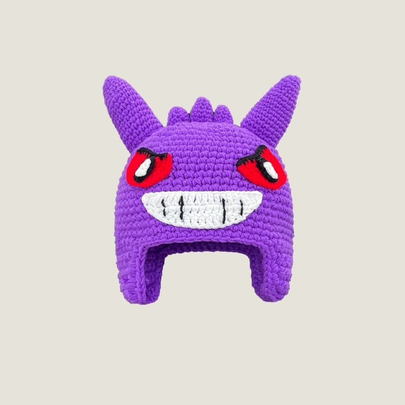 Shrek Monster Knitted Beanie For Women Cartoon Wool Hat
