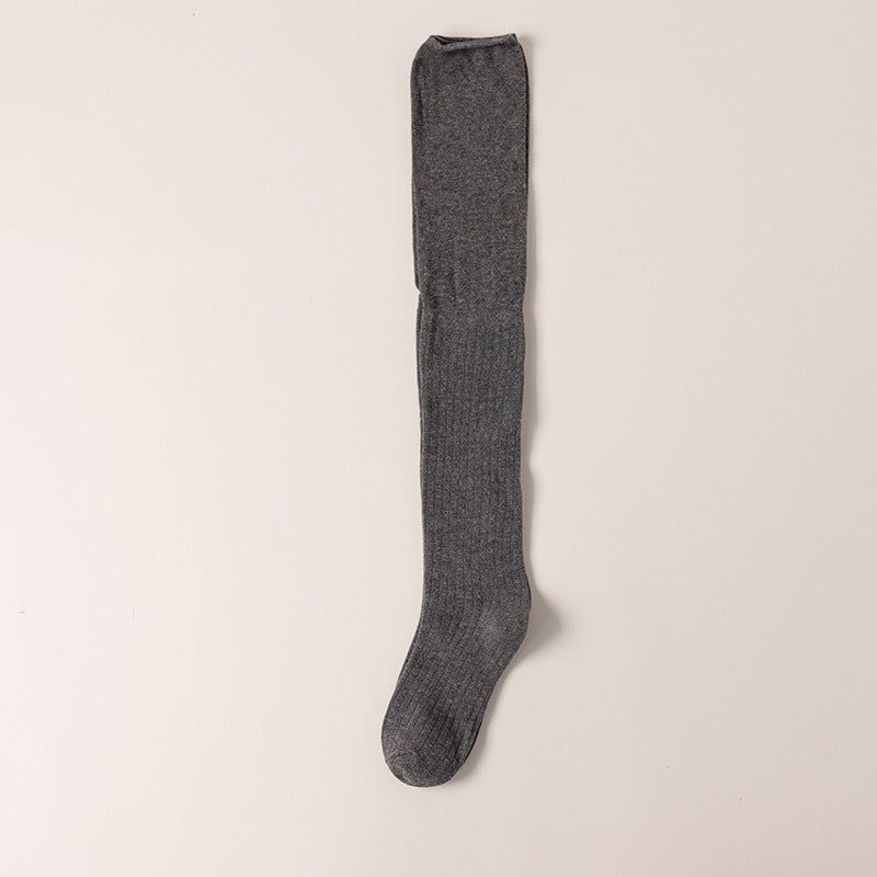 Autumn And Winter Stitching Over Knee Thigh High Socks