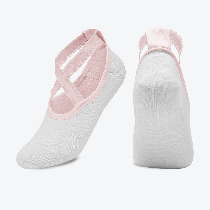 Non-slip female silicone beginner fitness floor socks