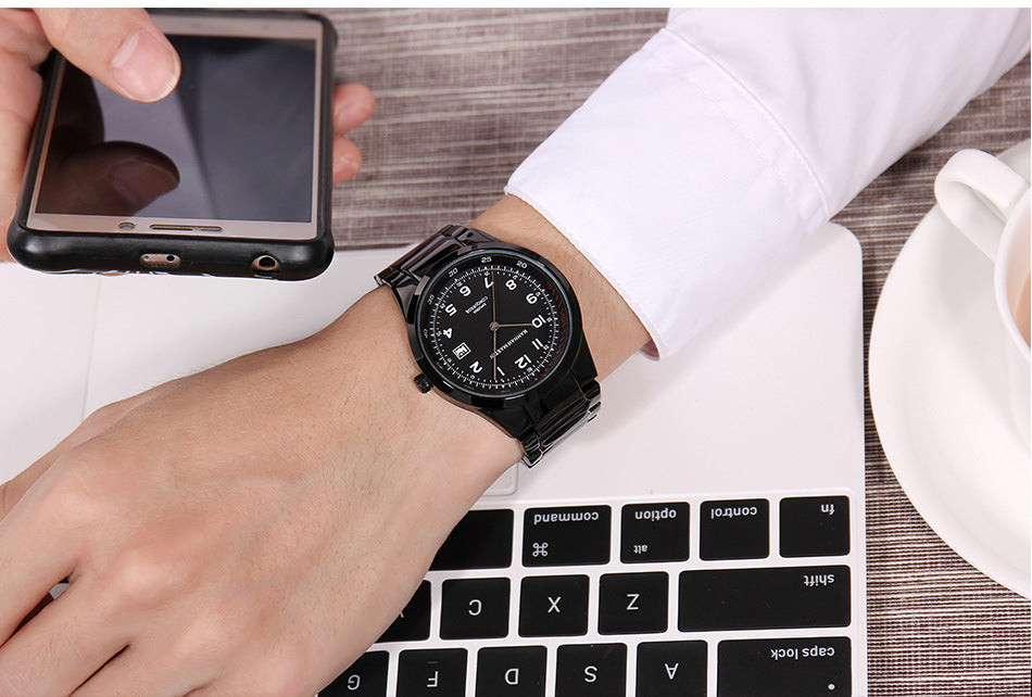 Men's Waterproof Calendar Quartz Watch