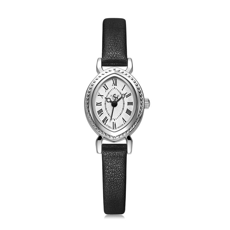 Oval Belt Quartz Movement Waterproof Compact Fashion Watch