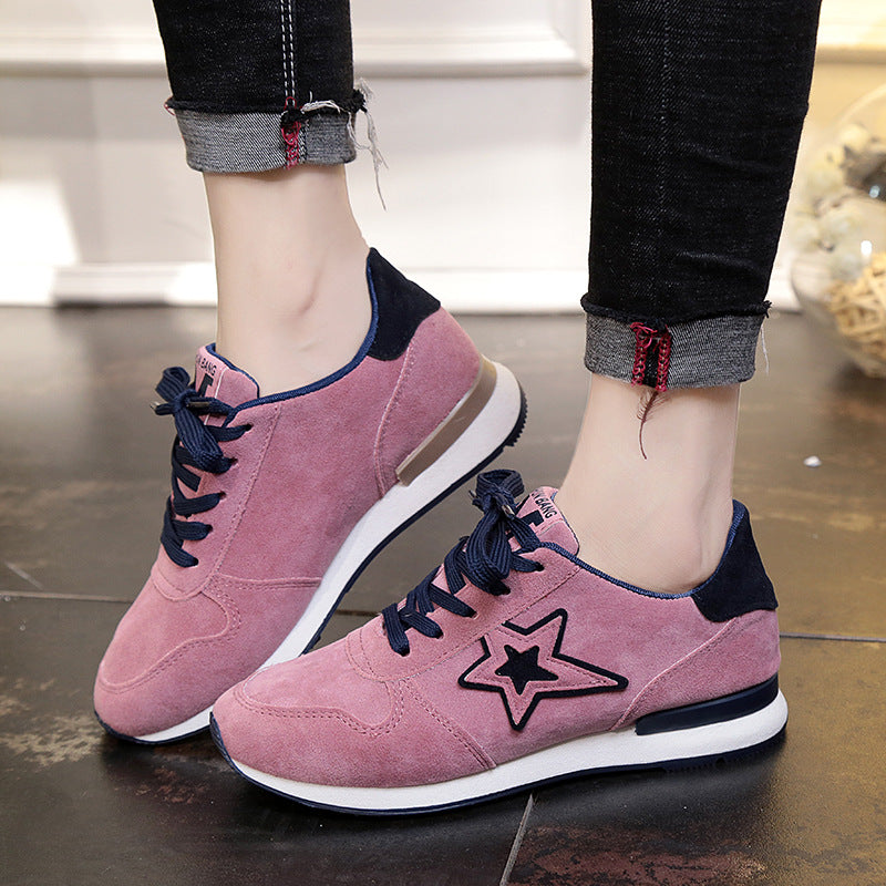 Girls sports casual women's shoes running black