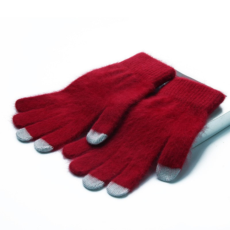 Gloves are divided into five fingers plus velvet gloves