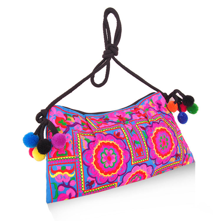Ethnic style embroidered bag