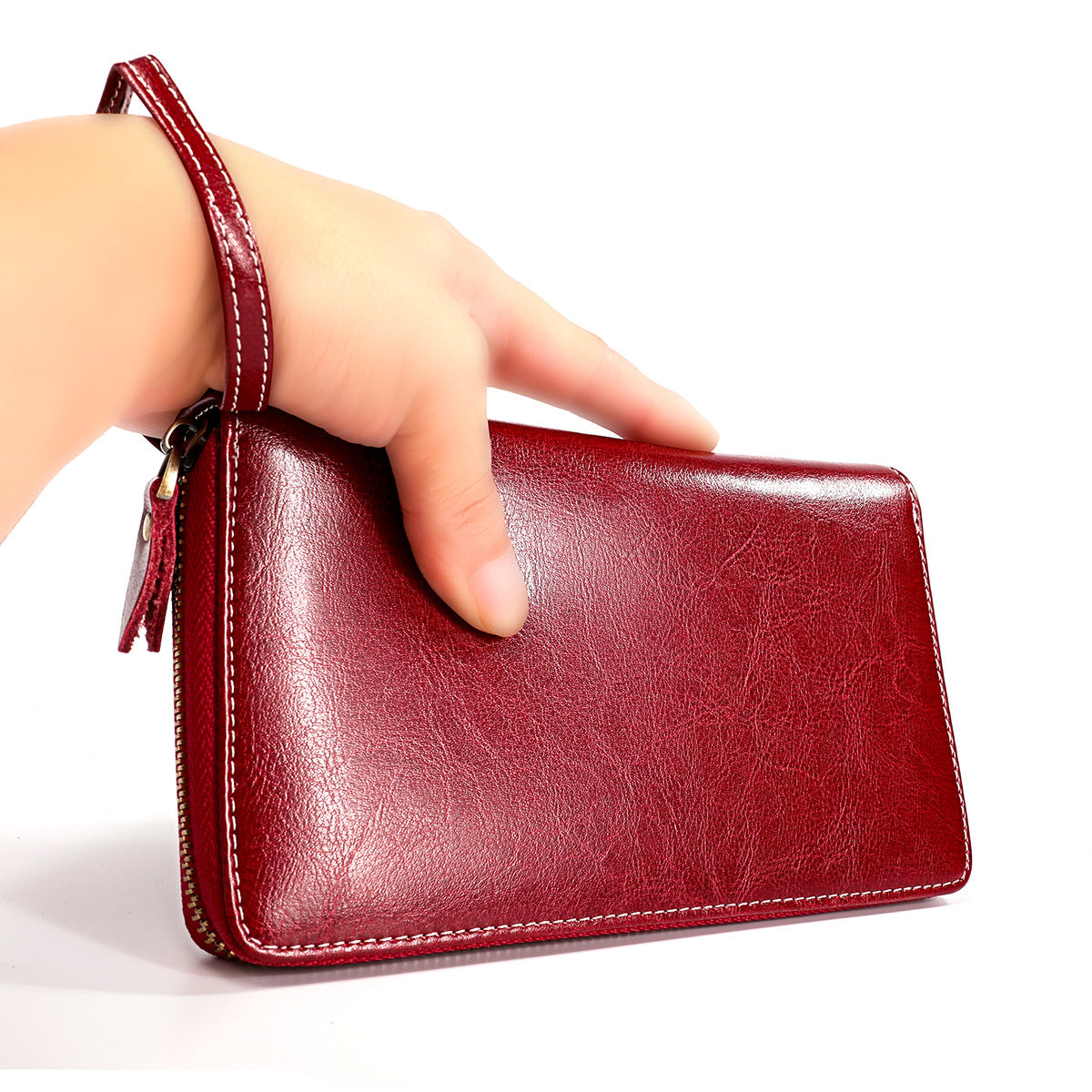 Anti-demagnetization leather wallet