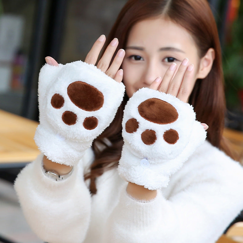 Student touch screen cat claw gloves