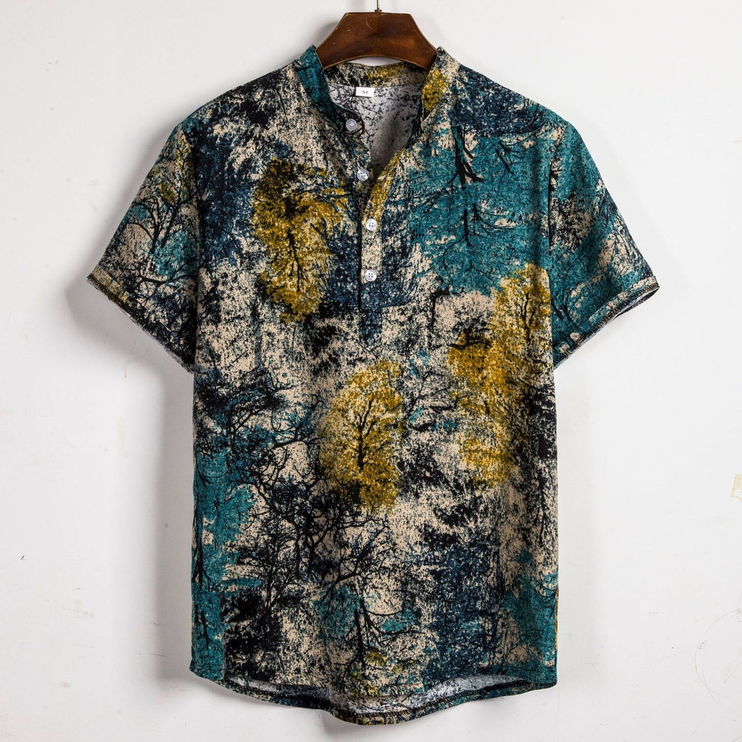 Men's Floral Short Sleeve Shirt