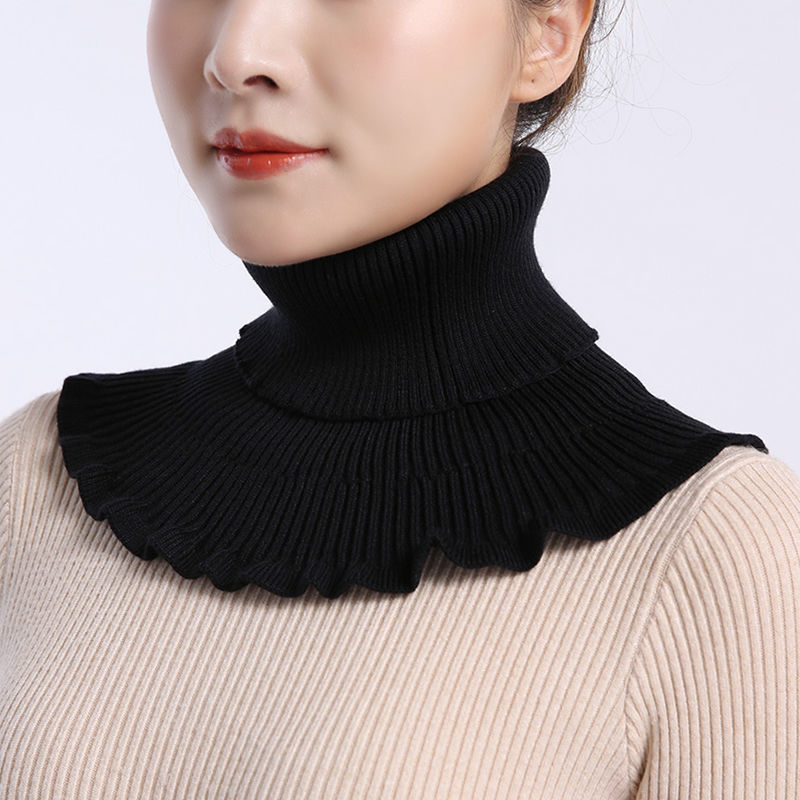 Knit fashion wool neck scarf