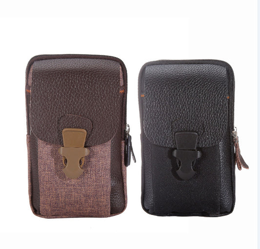 Men's Fashion Casual Double Zipper Coin Purse