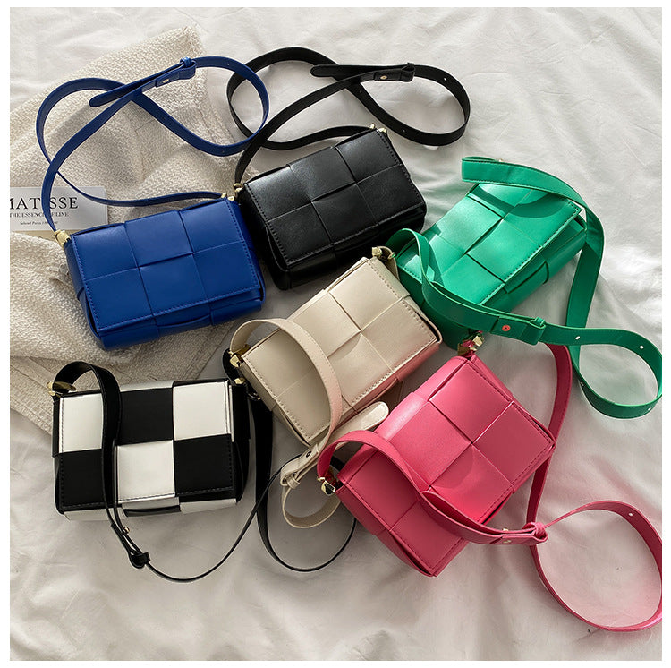 Women's Fashion Simple Woven Single Shoulder Crossbody Bag