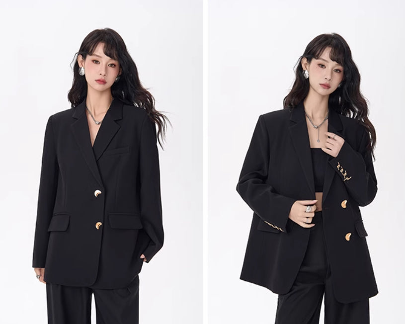 Korean Style Hot Girl Design Loose Small Business Suit Coat