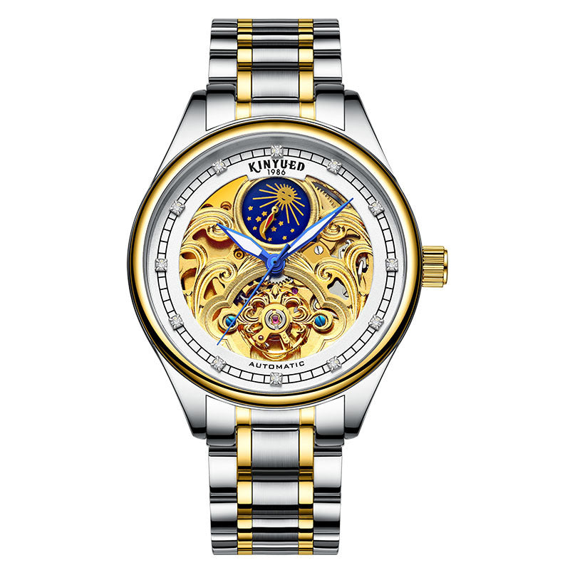 KINYUED Hollow Automatic Mechanical Watch