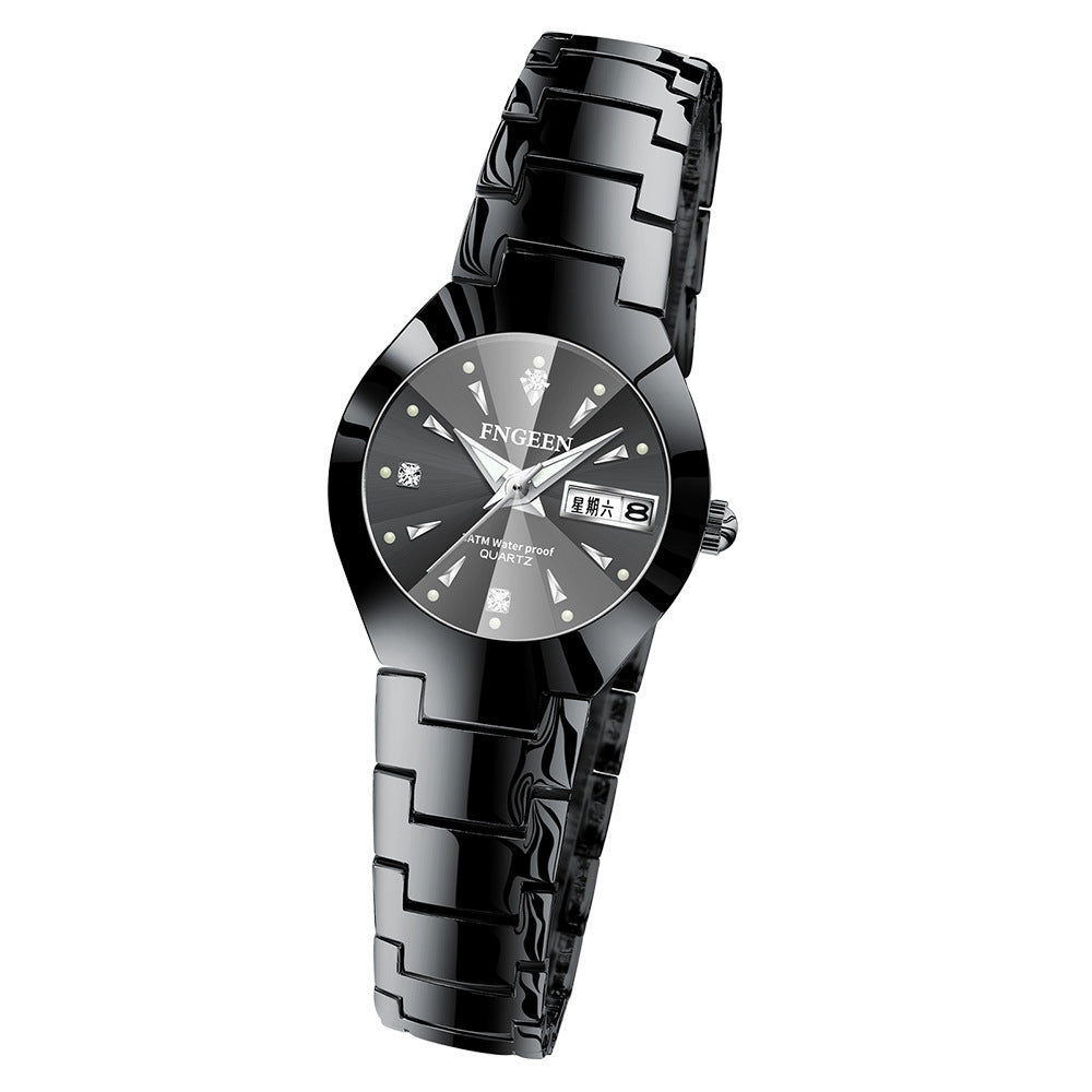 Couple waterproof ultra-thin quartz watch