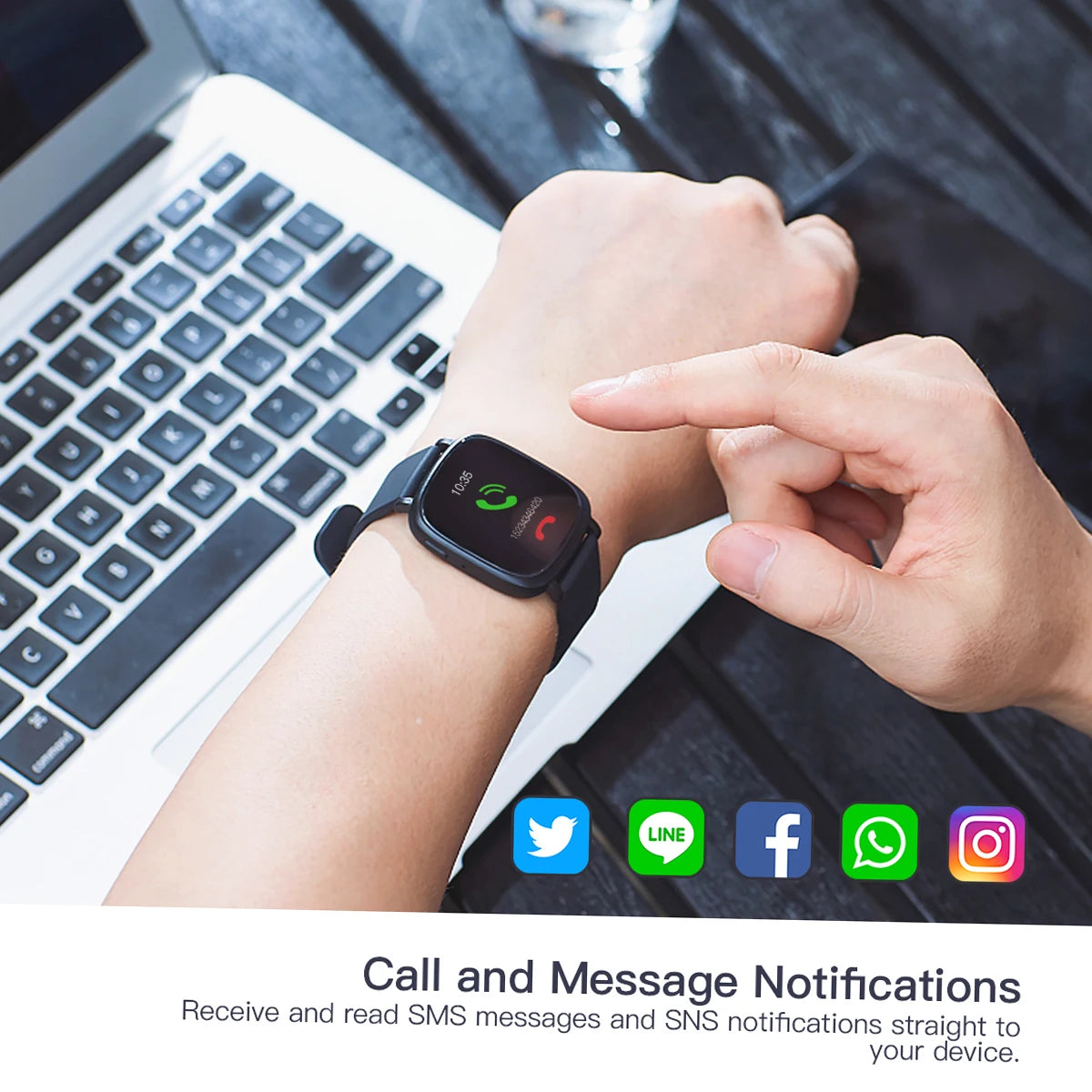 GTS Smart Temperature Measurement Watch, Step Counting, Distance Measurement, Calorie Consumption Management, Sleep Monitoring,