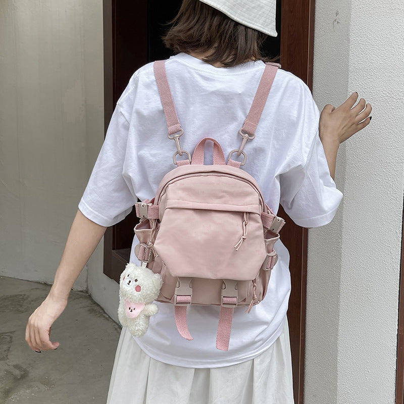 Korean Versatile Nylon Oxford Fabric Literature Backpack