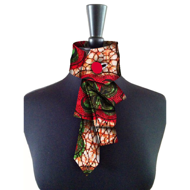 African women's bow collar